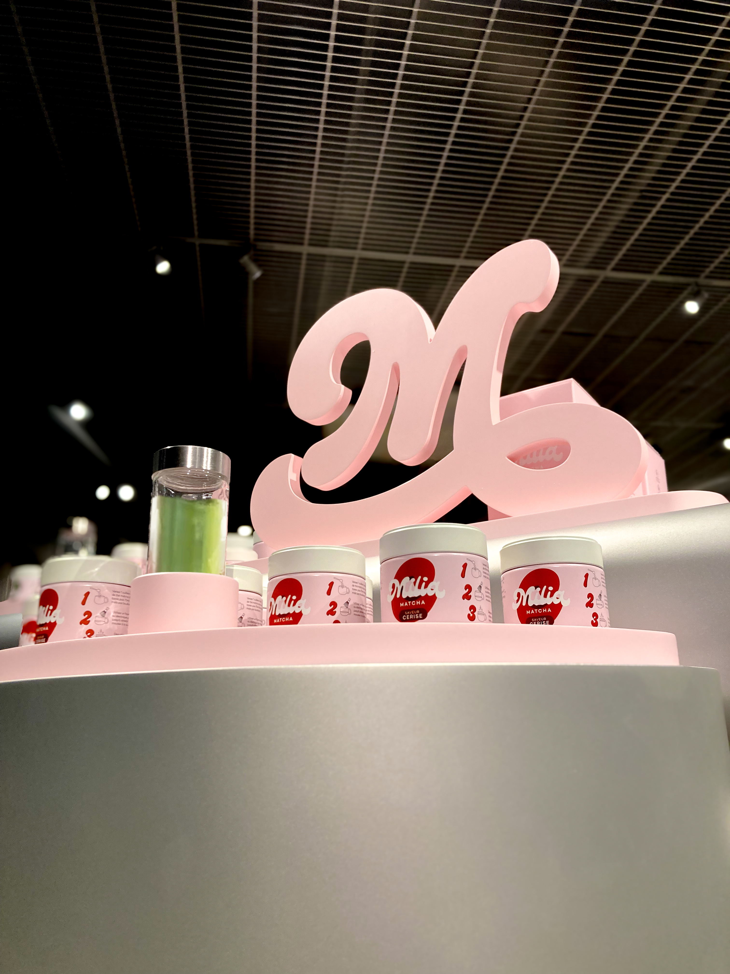 Concept mobilier corner pop up Agence Retail Design Saïnko pour Milia Matcha