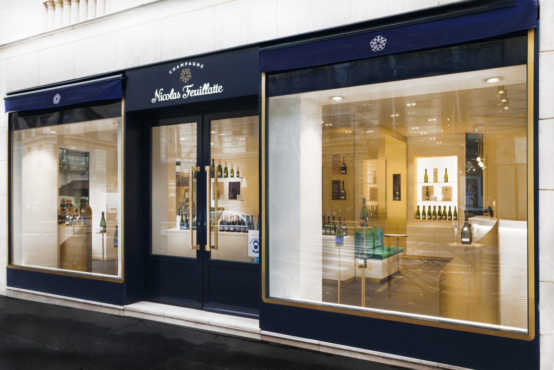 Agence retail design concept store feuillatte