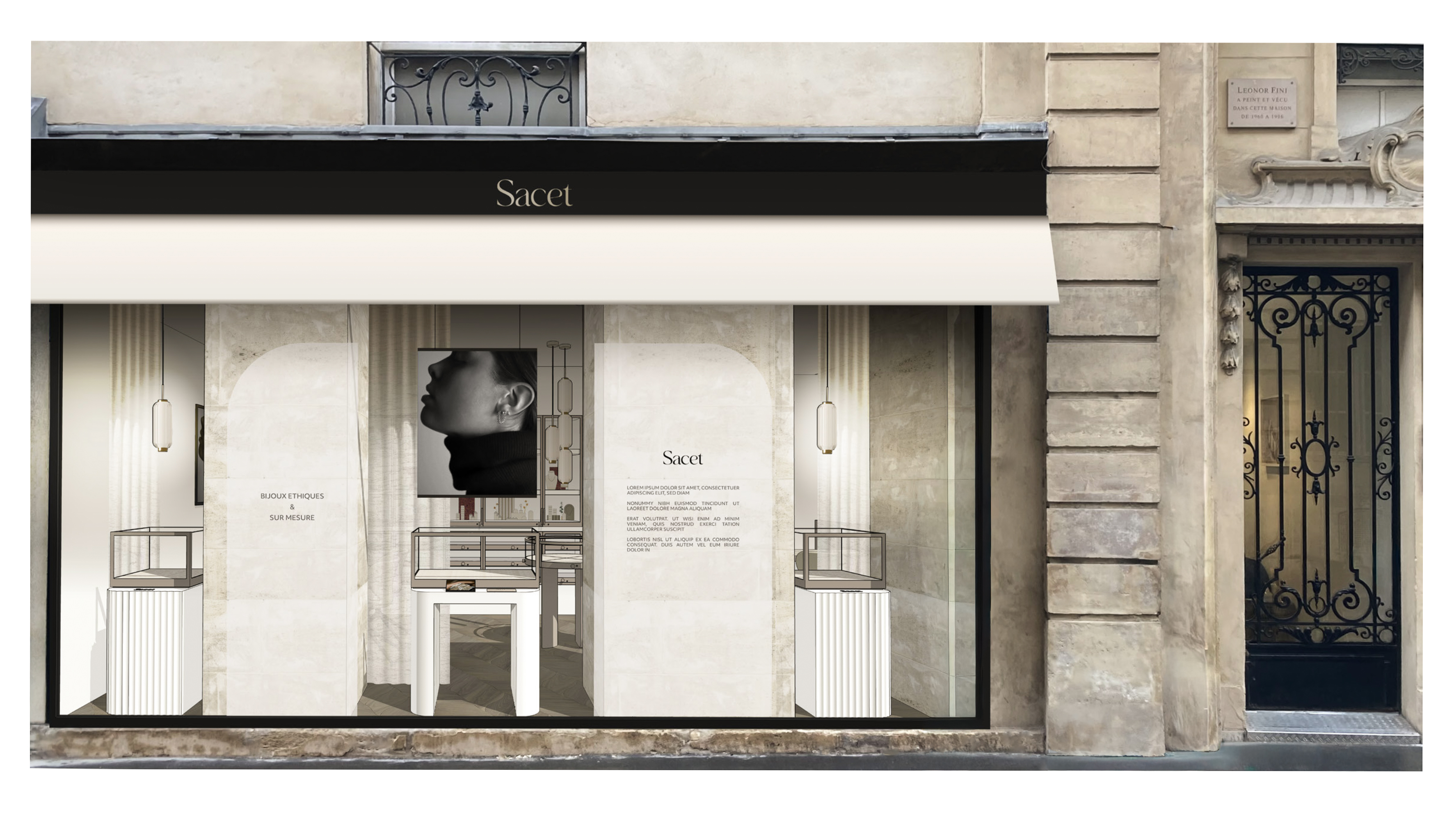 Agence retail design Saïnko concept boutique concept store flagship bijouterie architecture commerciale Sacet Paris